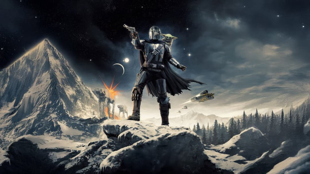 poster of The Mandalorian and Grogu